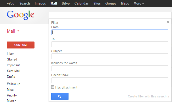 gmail filter